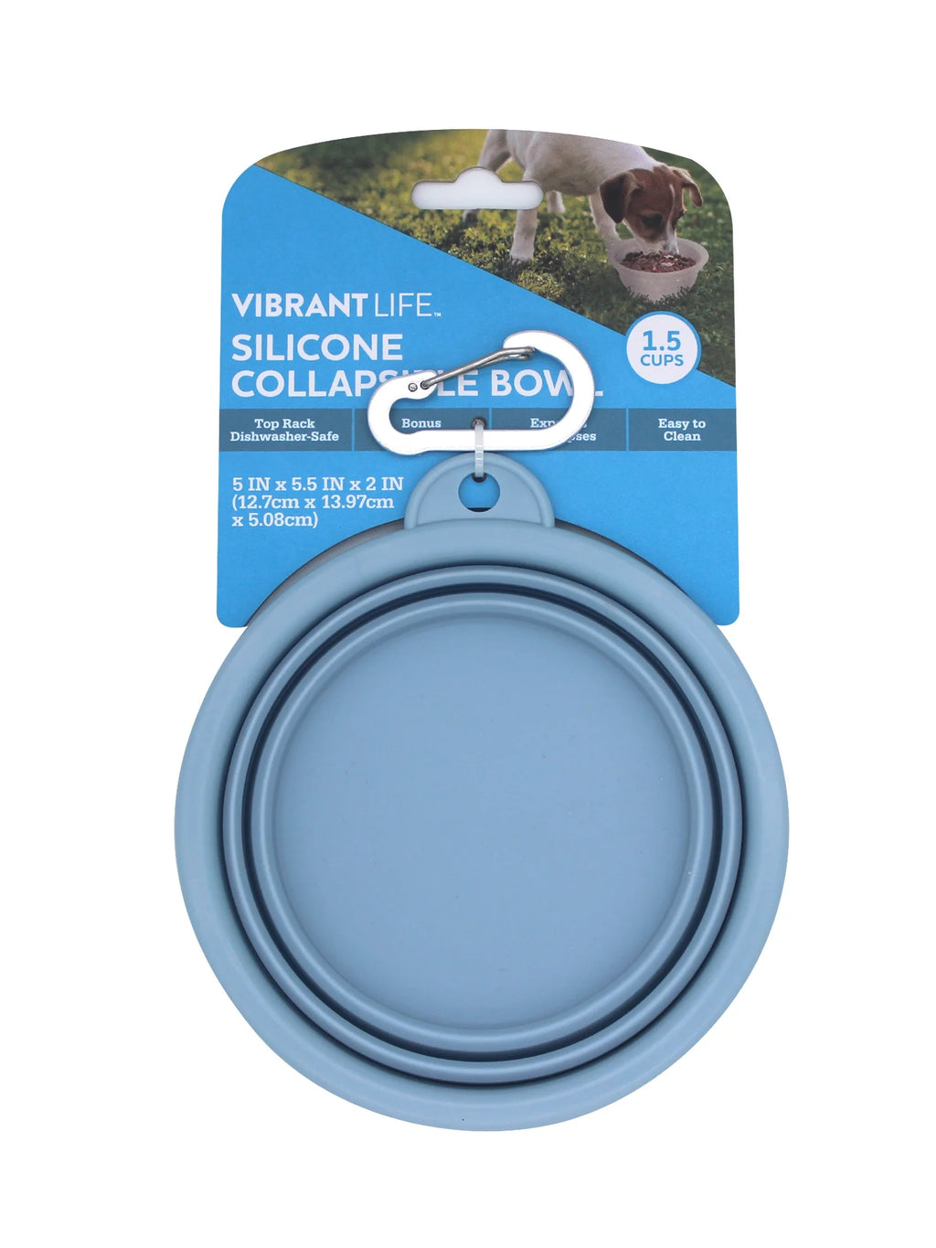(3 Pack)  Collapsible Silicone Pet Bowl