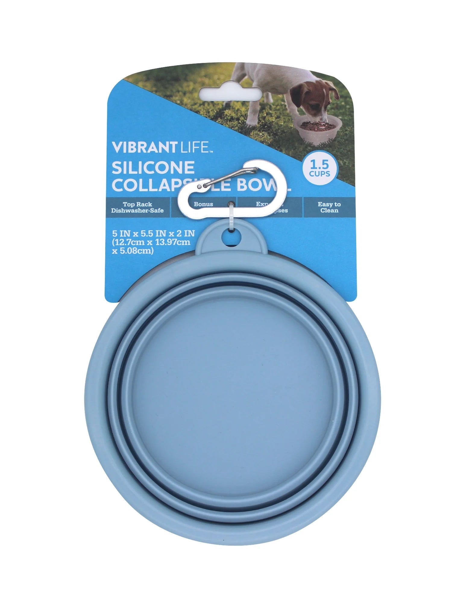 (3 Pack)  Collapsible Silicone Pet Bowl