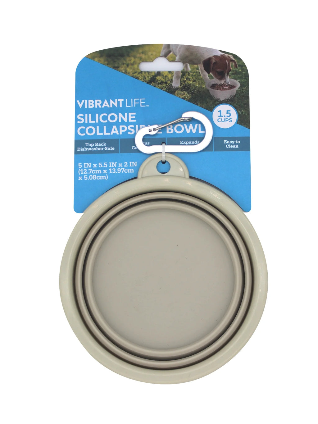 (3 Pack)  Collapsible Silicone Pet Bowl