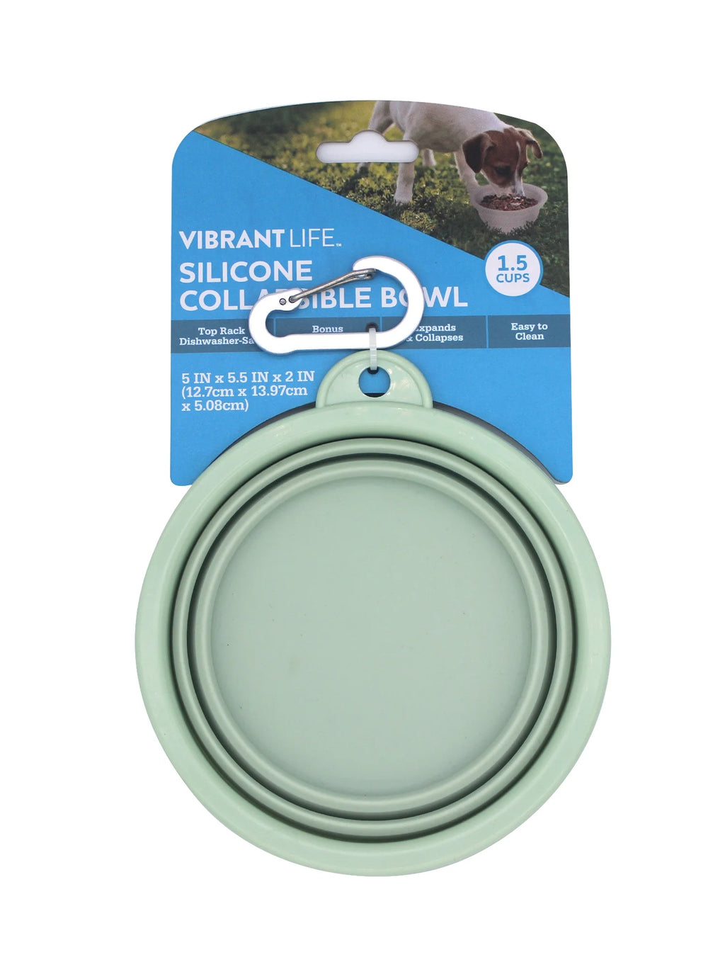 (3 Pack)  Collapsible Silicone Pet Bowl